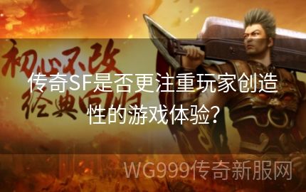 创造传奇sf游戏的过程充满了力量